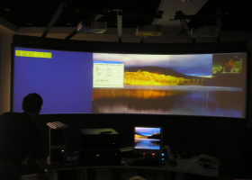 Snowhite Front Curved Hard Projection Screens